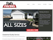 Tablet Screenshot of dndpavingco.com